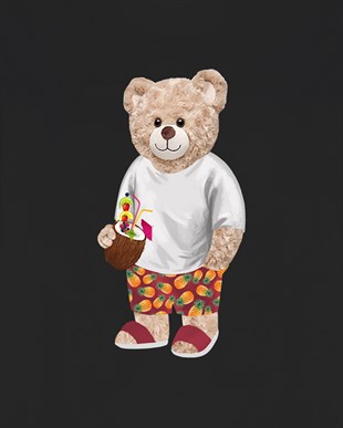 PRINTED TEDDY BEAR tshirt