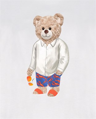 PRINTED TEDDY BEAR tshirt
