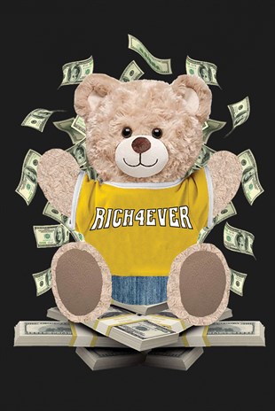 PRINTED TEDDY BEAR tshirt