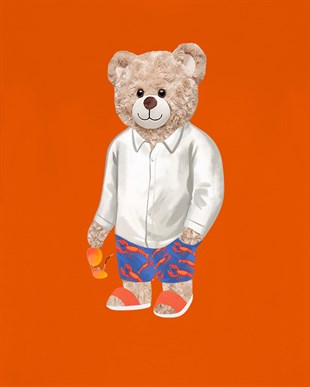 PRINTED TEDDY BEAR tshirt