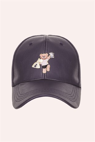 TEDDY BEAR PATCH baseball cap (navy blue)