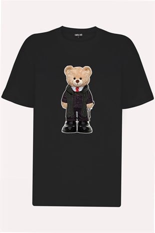 Teddy Printed Unisex Tshirt (Beyaz)