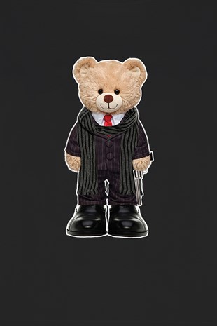 Teddy Printed Unisex Tshirt (Beyaz)