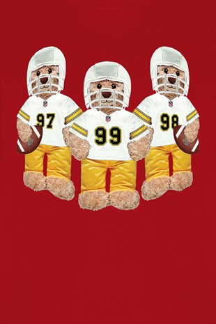 Teddy Printed Unisex Tshirt (Kırmızı)