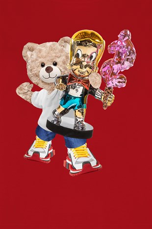 Teddy Printed Unisex Tshirt (Kırmızı)