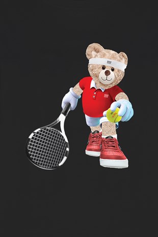 Teddy Printed Unisex Tshirt (Siyah)