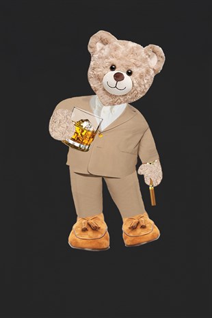 Teddy Printed Unisex Tshirt (Siyah)