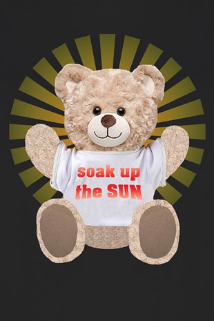 Teddy Printed Unisex Tshirt (Siyah)