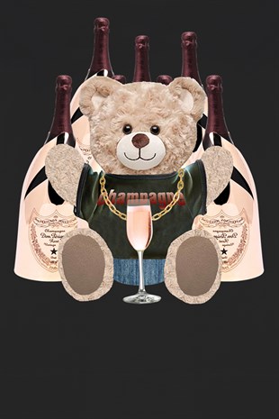 Teddy Printed Unisex Tshirt (Siyah)