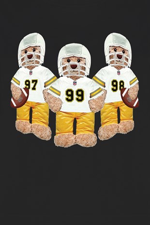 Teddy Printed Unisex Tshirt (Siyah)