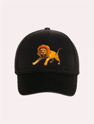 Velvet Lion Patch Hat