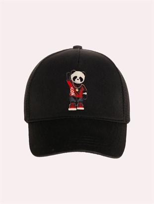 Velvet Panda Patch Hat