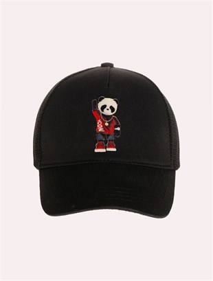 Velvet Panda Patch Hat