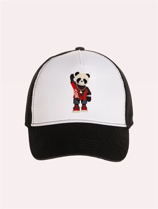 Velvet Panda Patch Hat