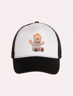 Velvet Teddy Bear Patch Hat