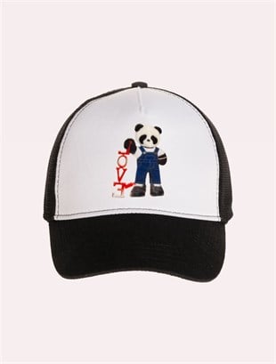 Velvet Panda Patch Hat