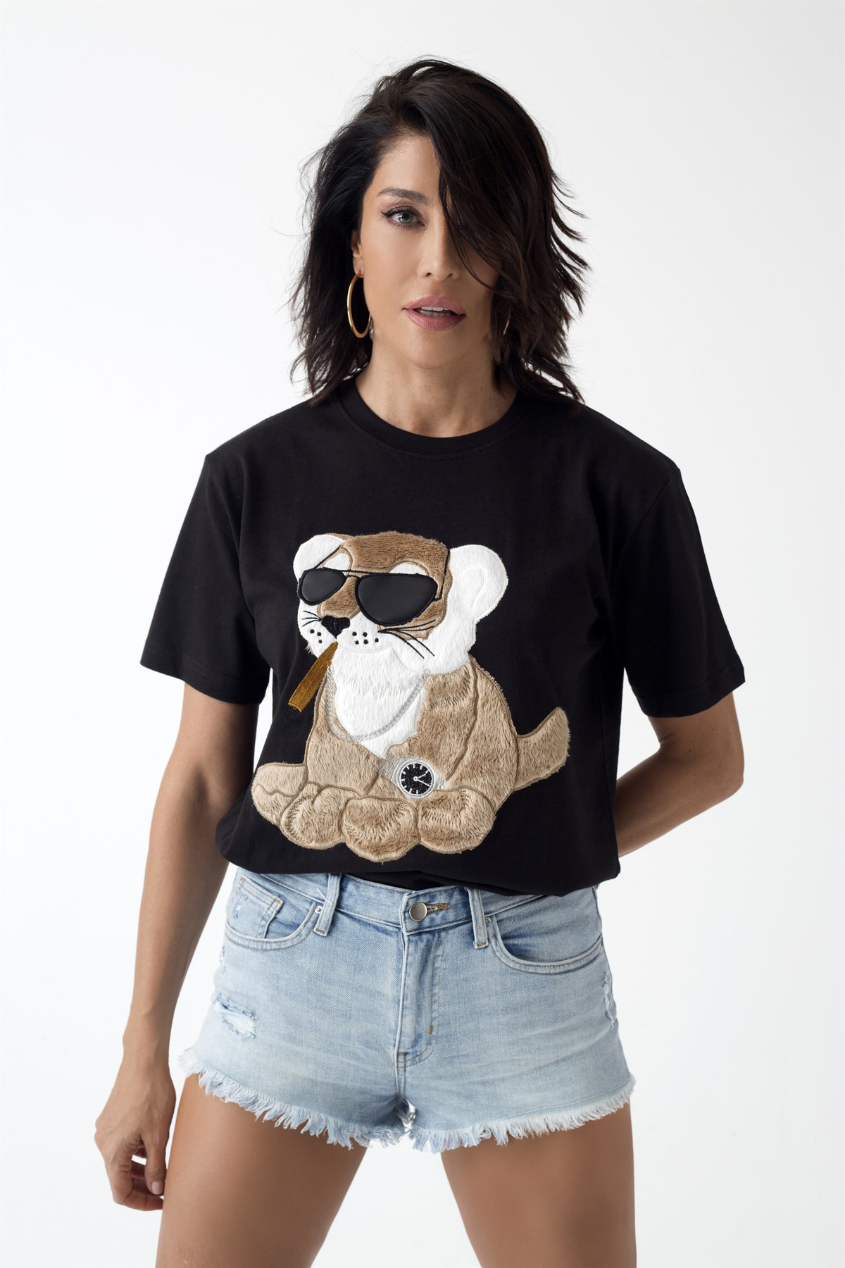 EMBROIDERED TİGER Tshirt