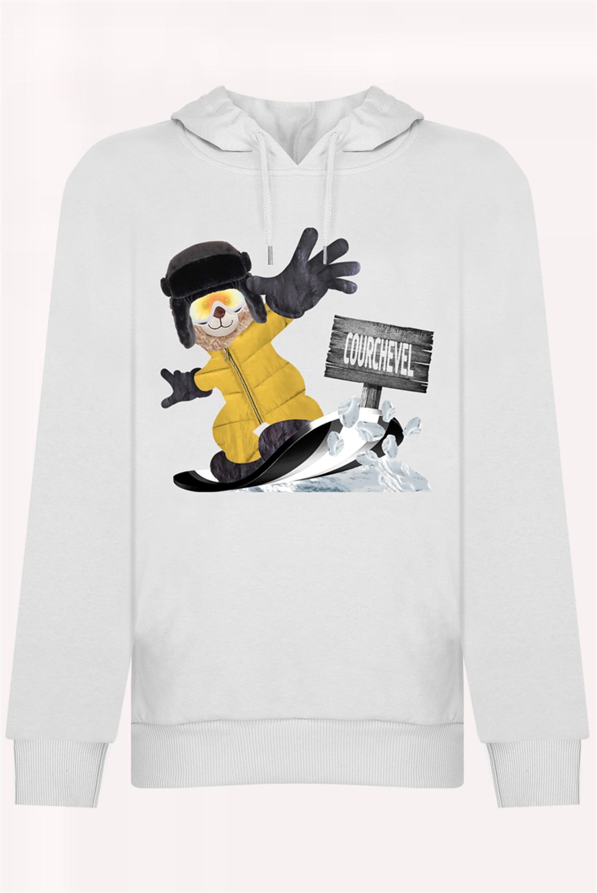 PRINTED TEDDY BEAR  hoodie