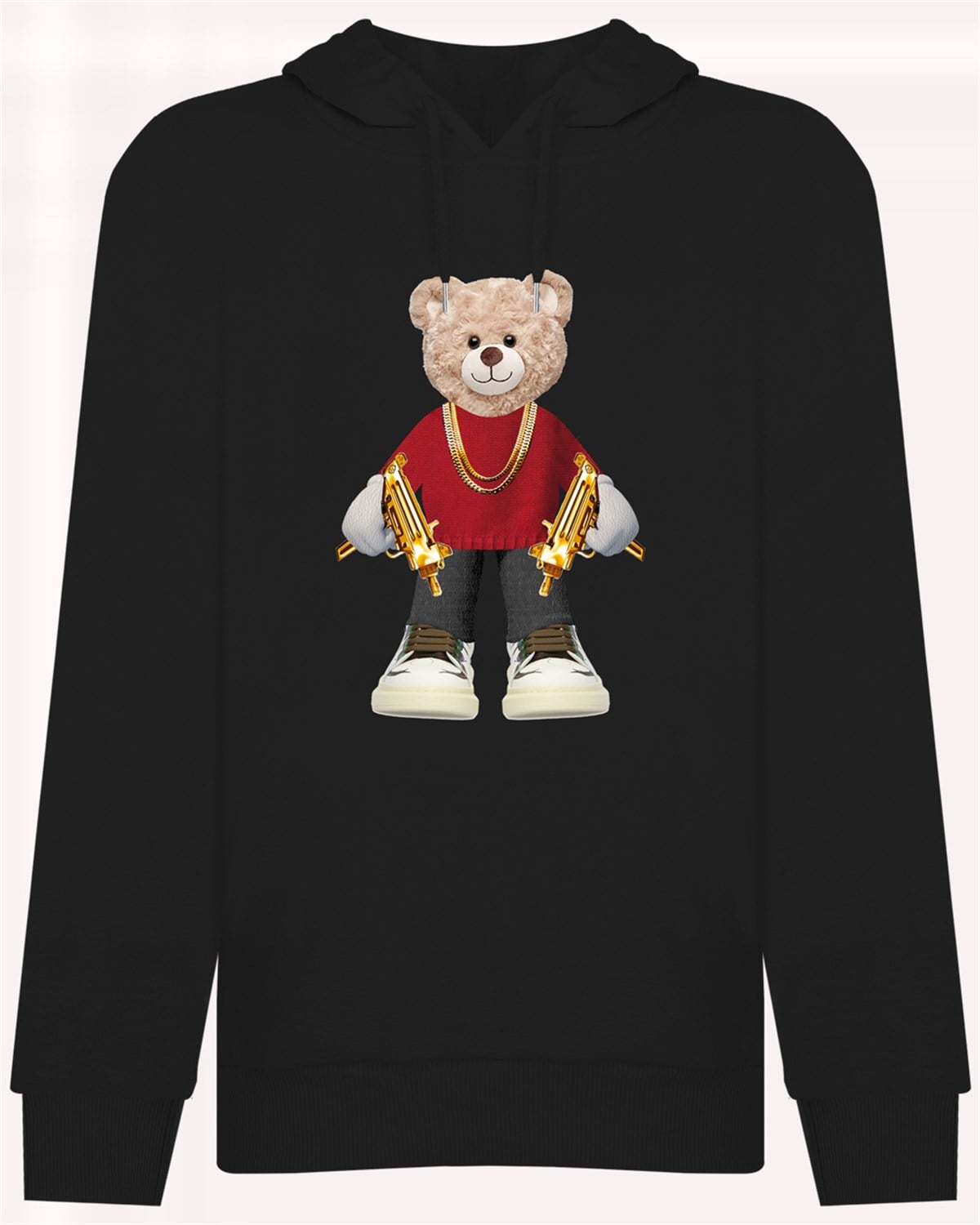 PRINTED TEDDY BEAR  hoodie