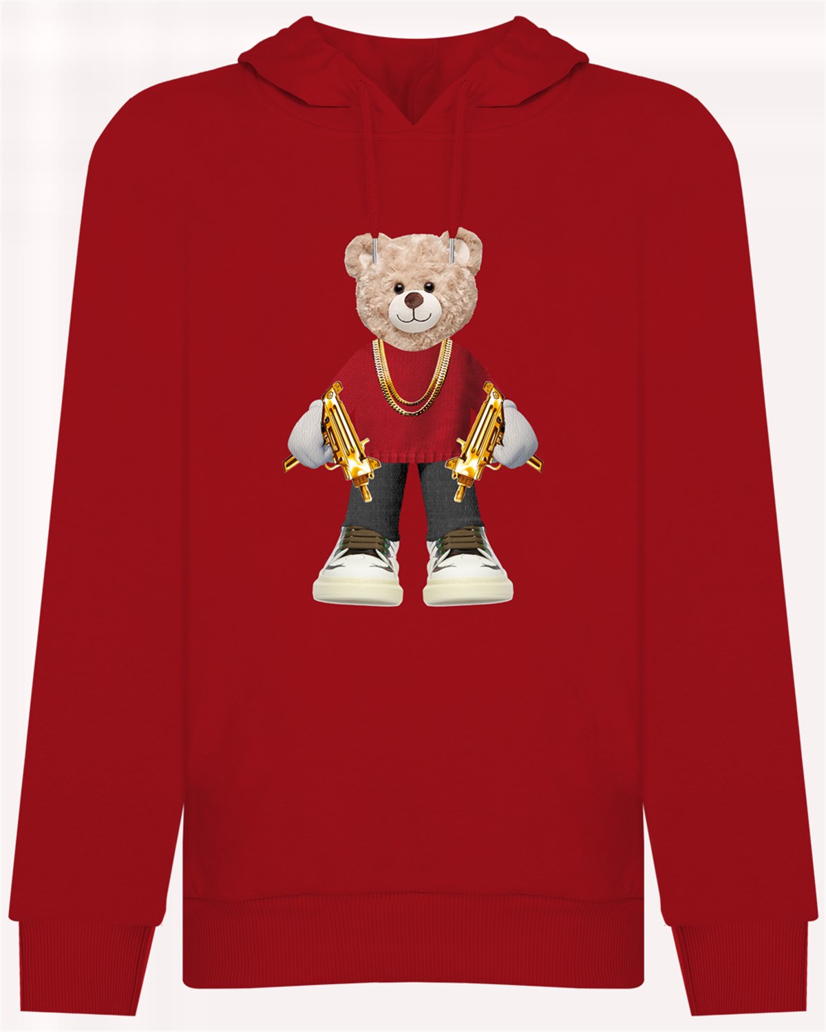 PRINTED TEDDY BEAR  hoodie