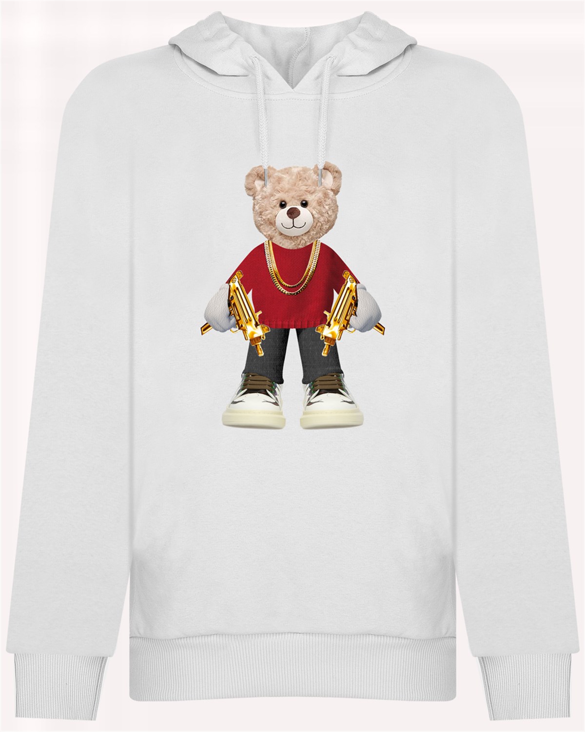 PRINTED TEDDY BEAR  hoodie