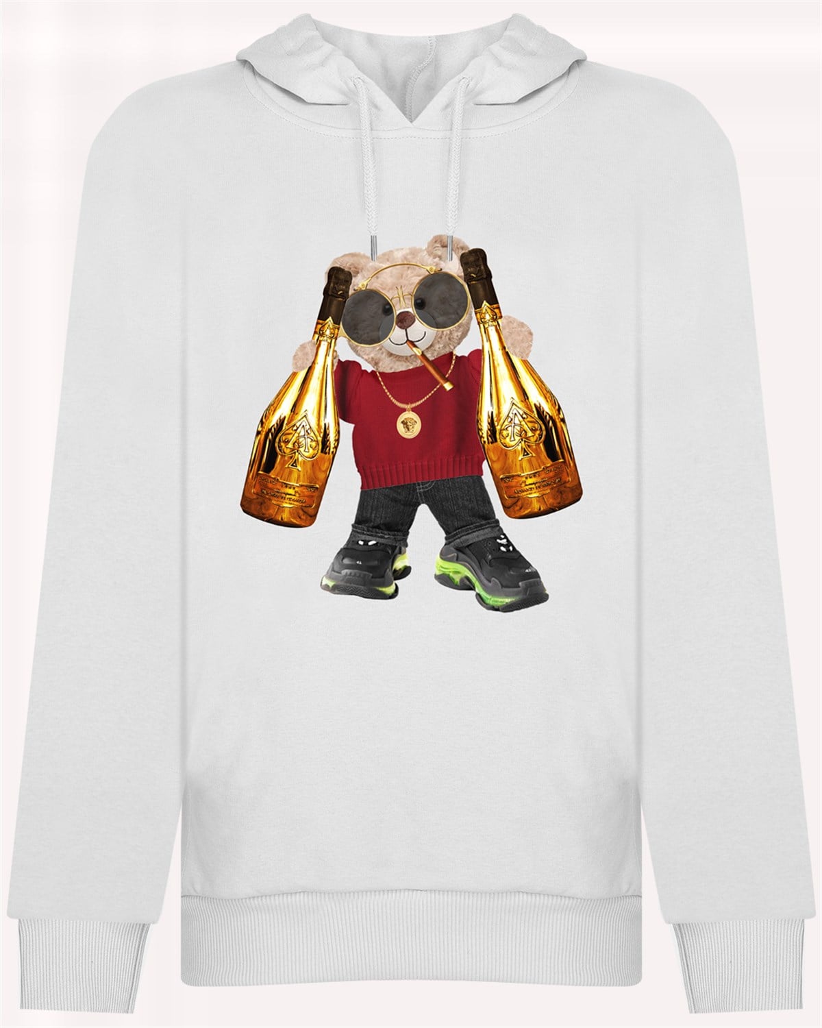 PRINTED TEDDY BEAR  hoodie