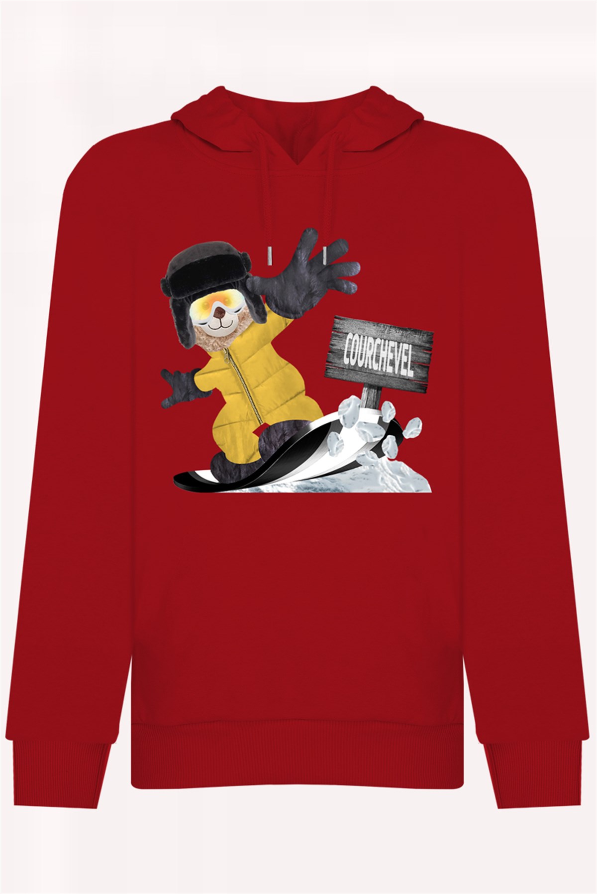 PRINTED TEDDY BEAR  hoodie