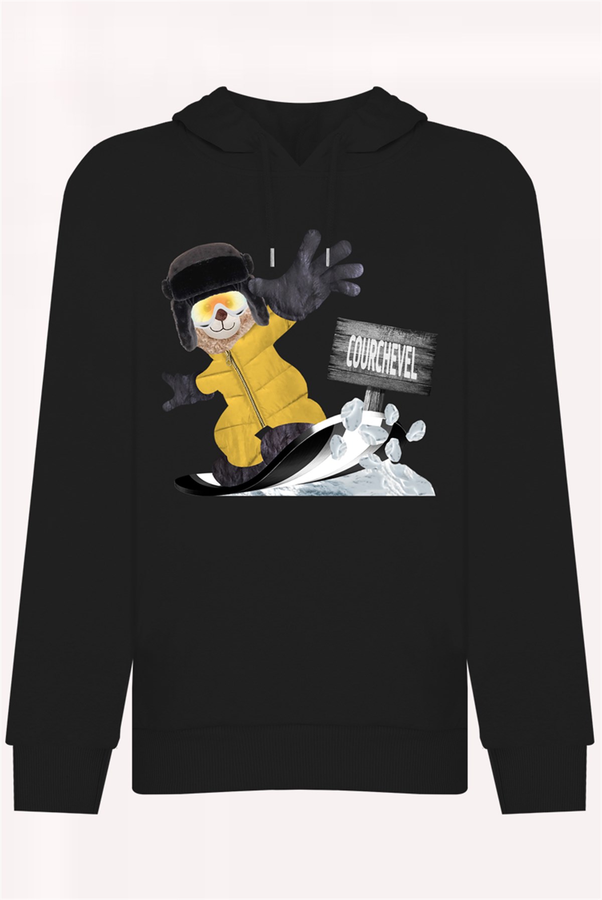 PRINTED TEDDY BEAR  hoodie