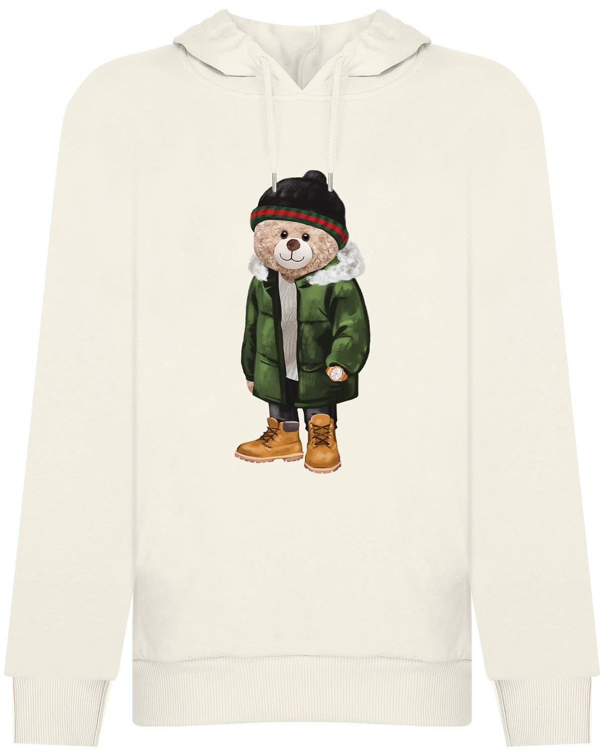 PRINTED TEDDY BEAR hoodie