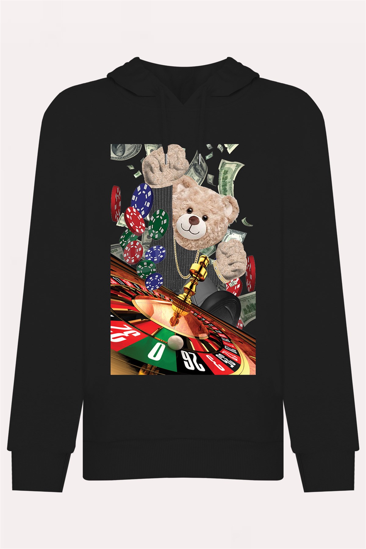PRINTED TEDDY BEAR hoodie