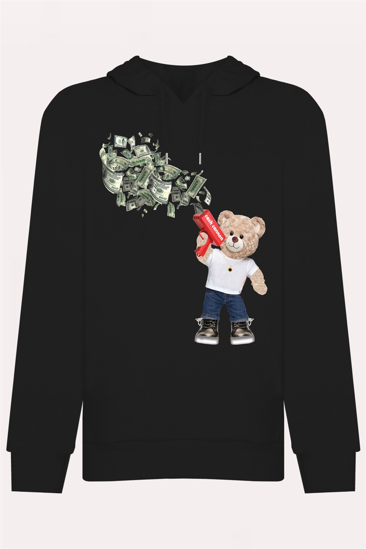 PRINTED TEDDY BEAR hoodie