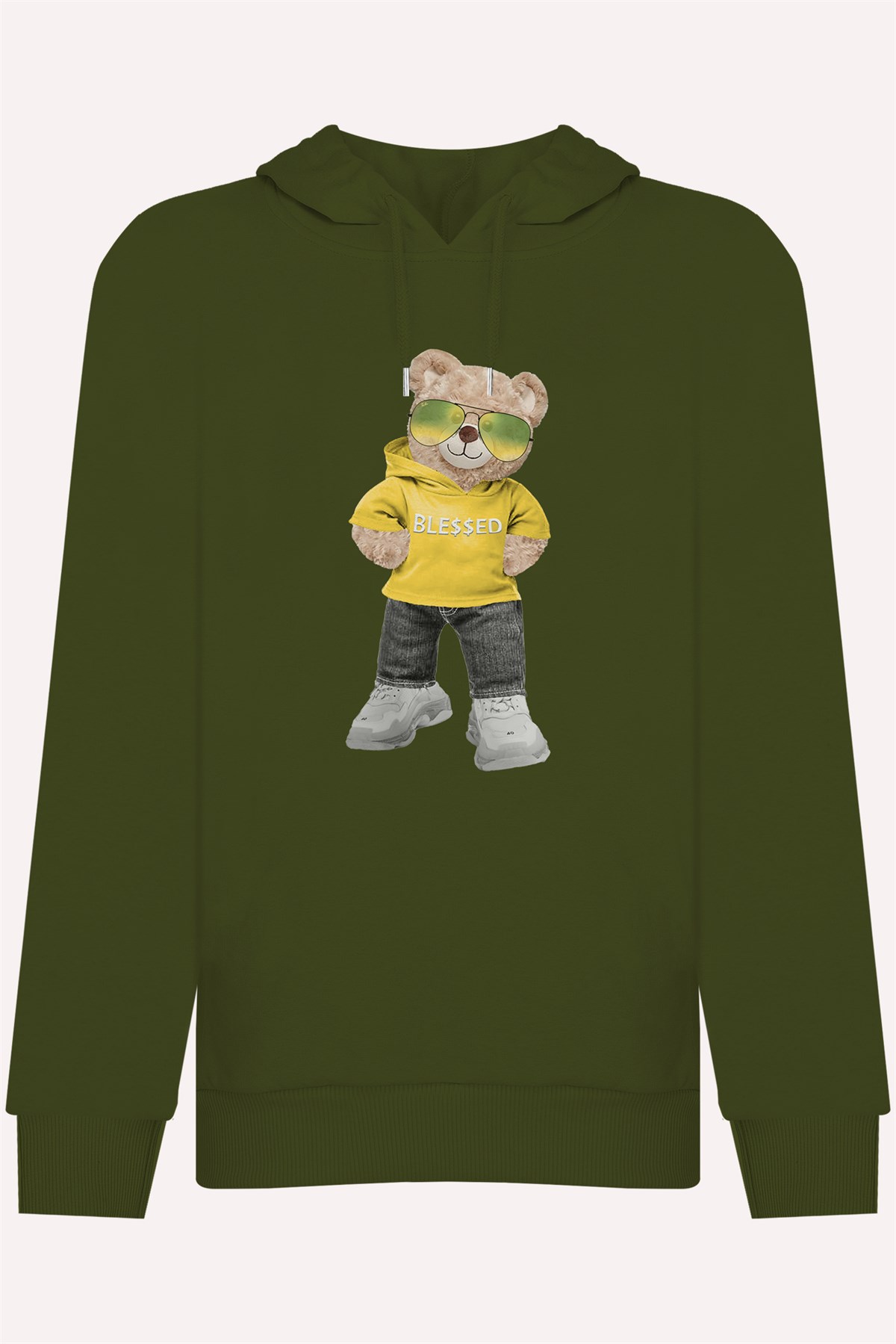 PRINTED TEDDY BEAR hoodie