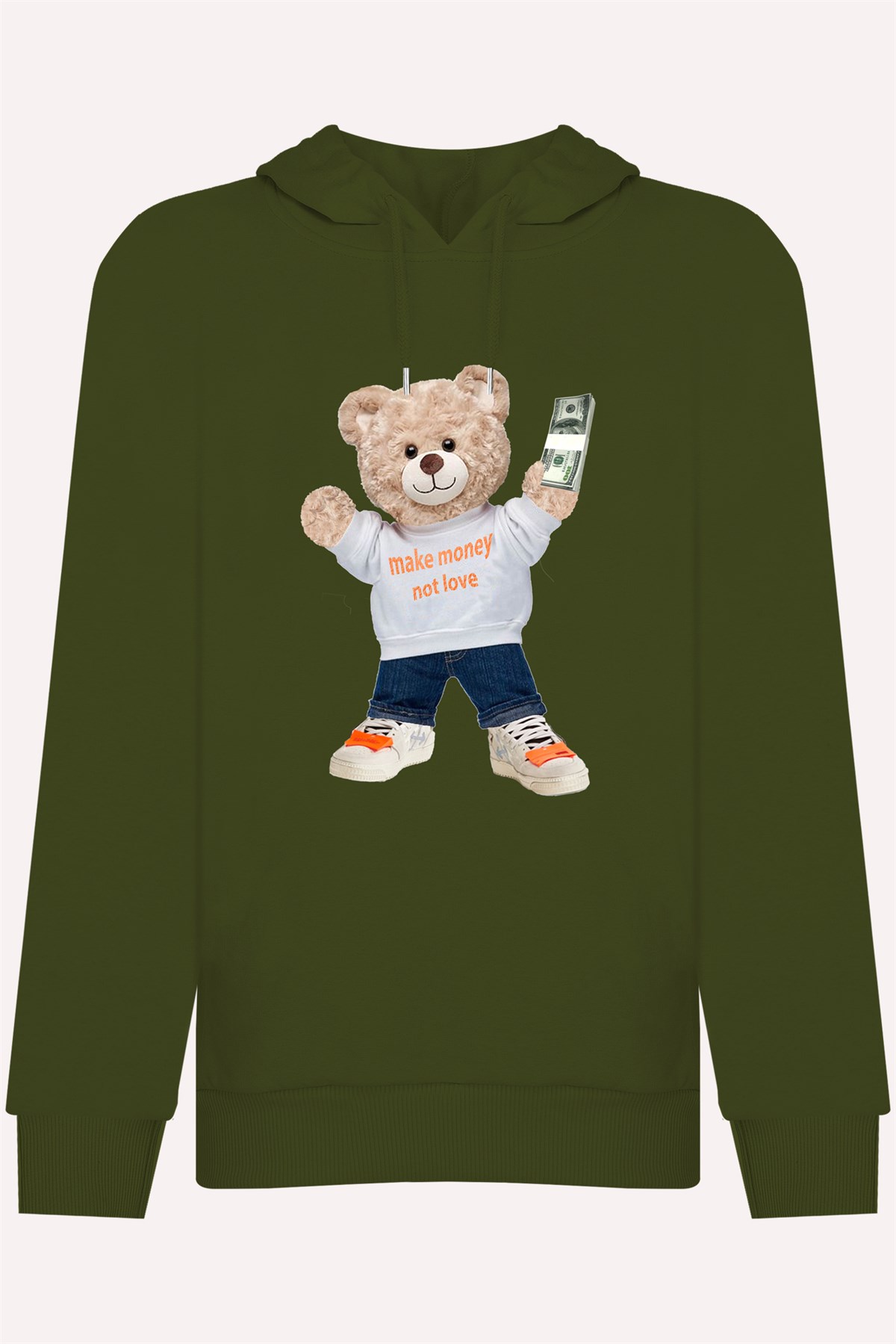 PRINTED TEDDY BEAR hoodie