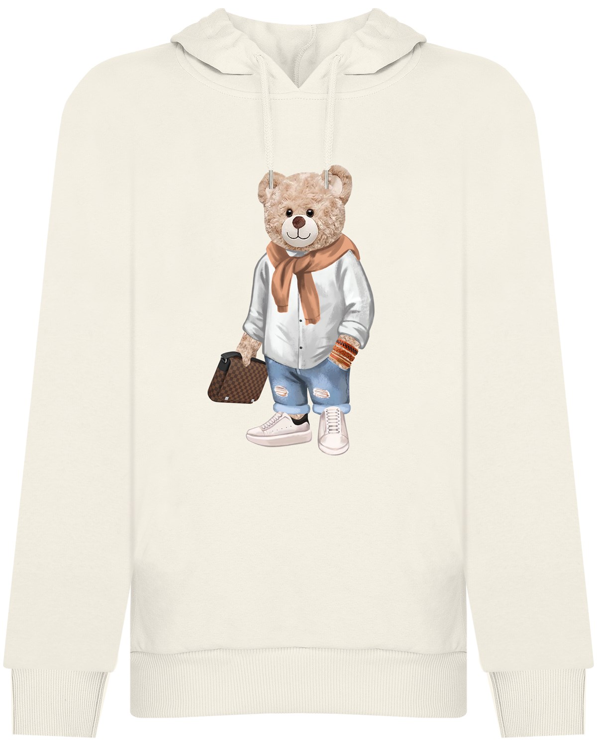 PRINTED TEDDY BEAR hoodie