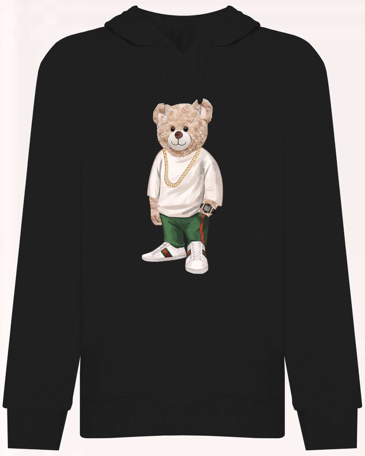 PRINTED TEDDY BEAR hoodie