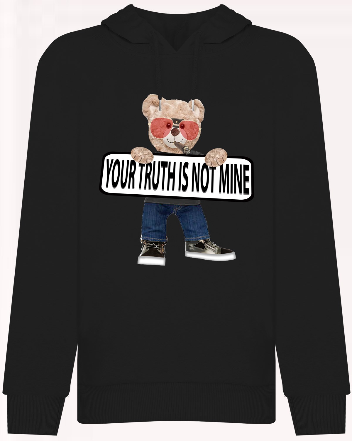 PRINTED TEDDY BEAR hoodie