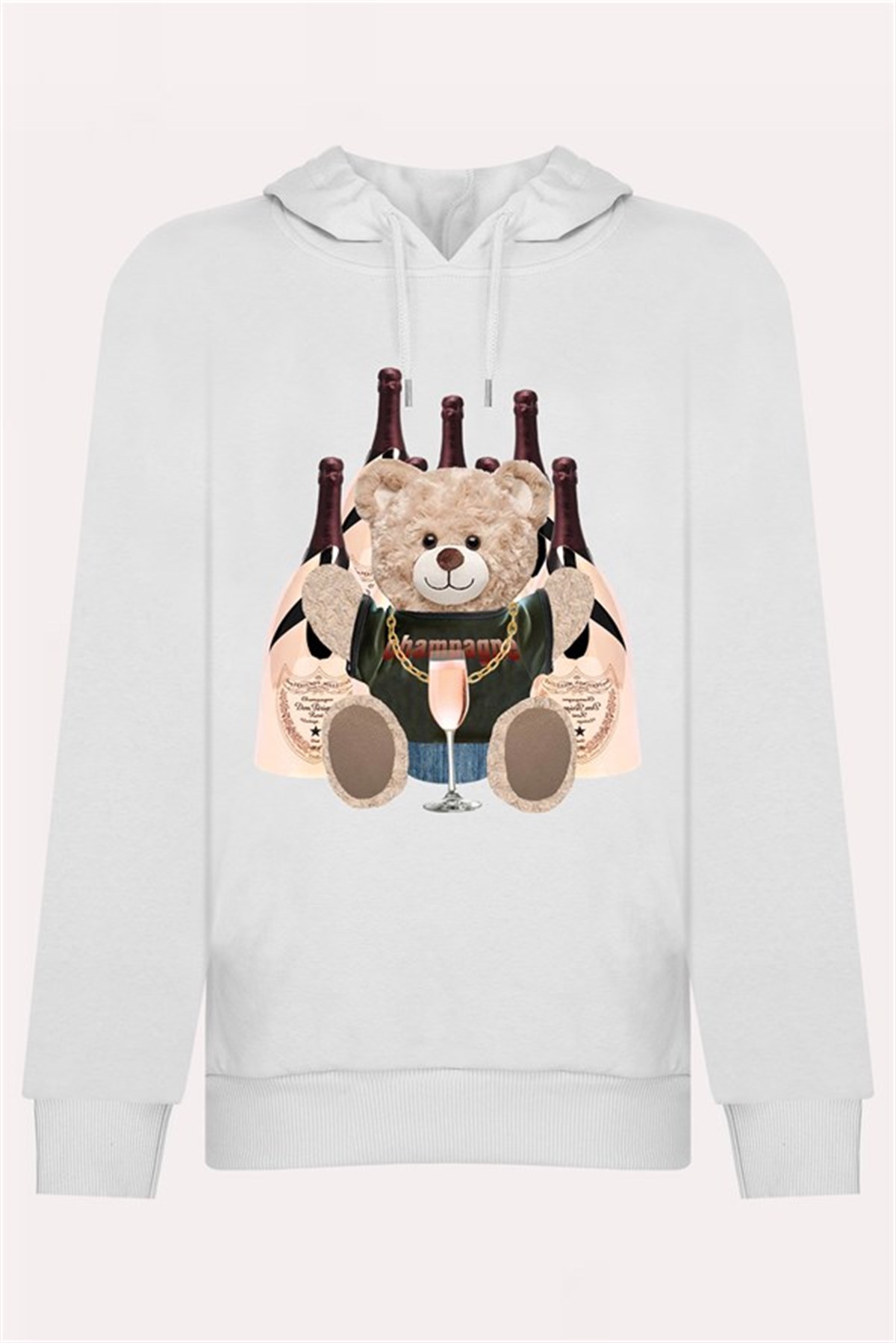 PRINTED TEDDY BEAR hoodie