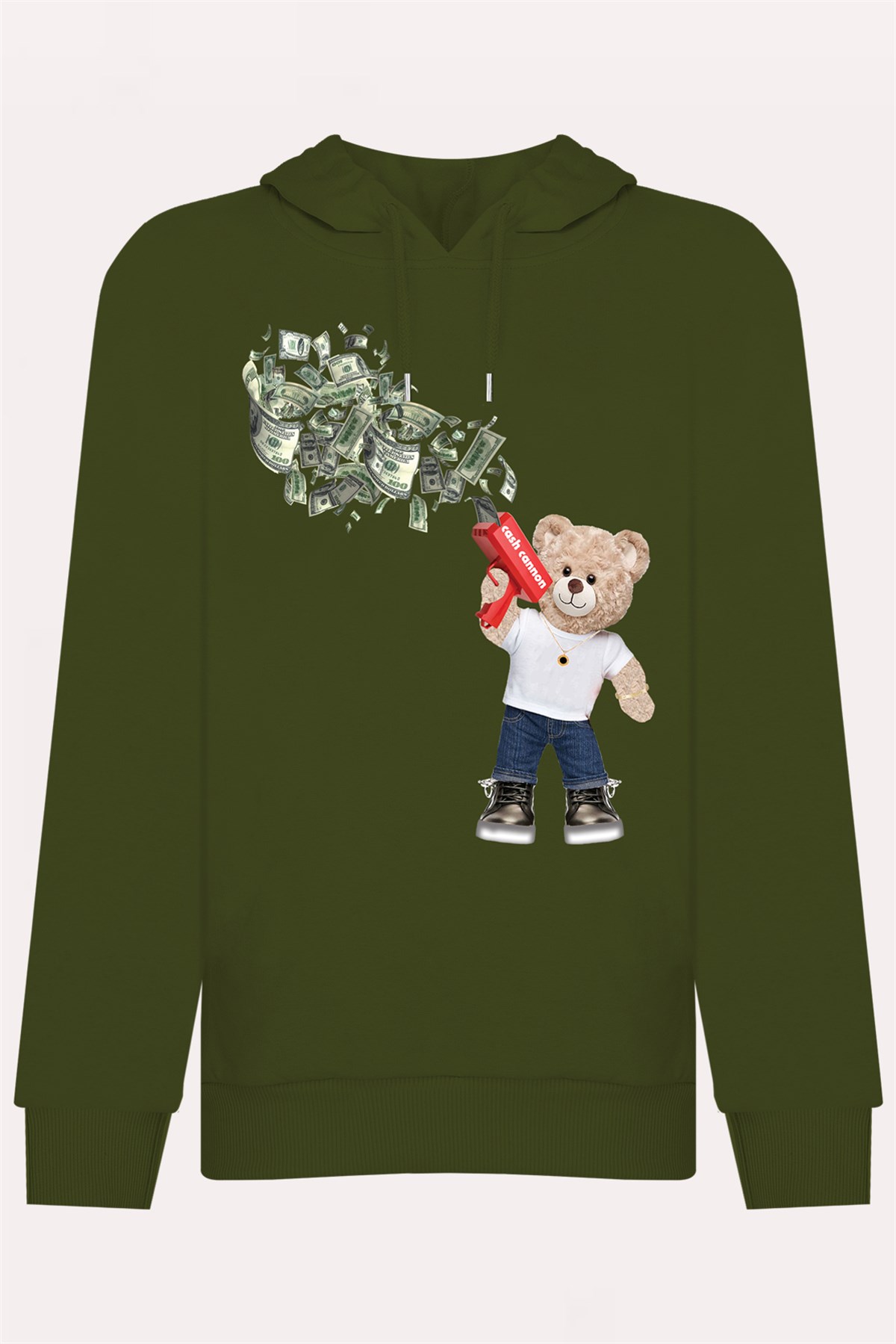 PRINTED TEDDY BEAR hoodie