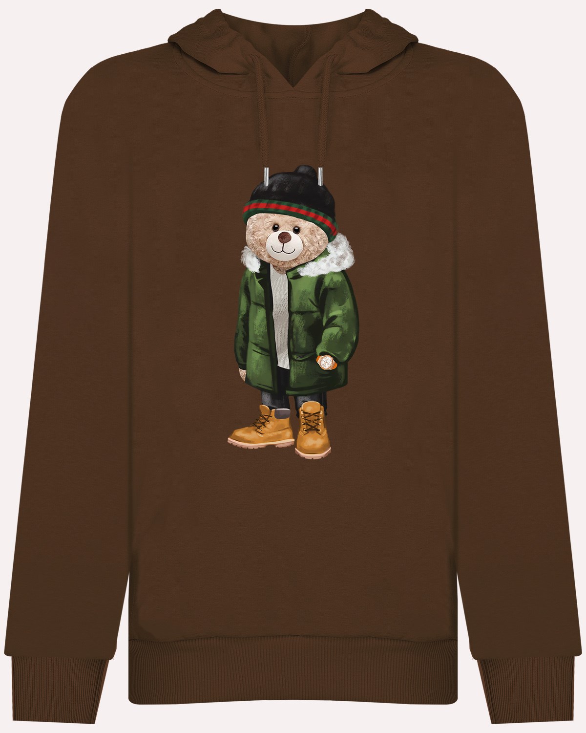 PRINTED TEDDY BEAR hoodie