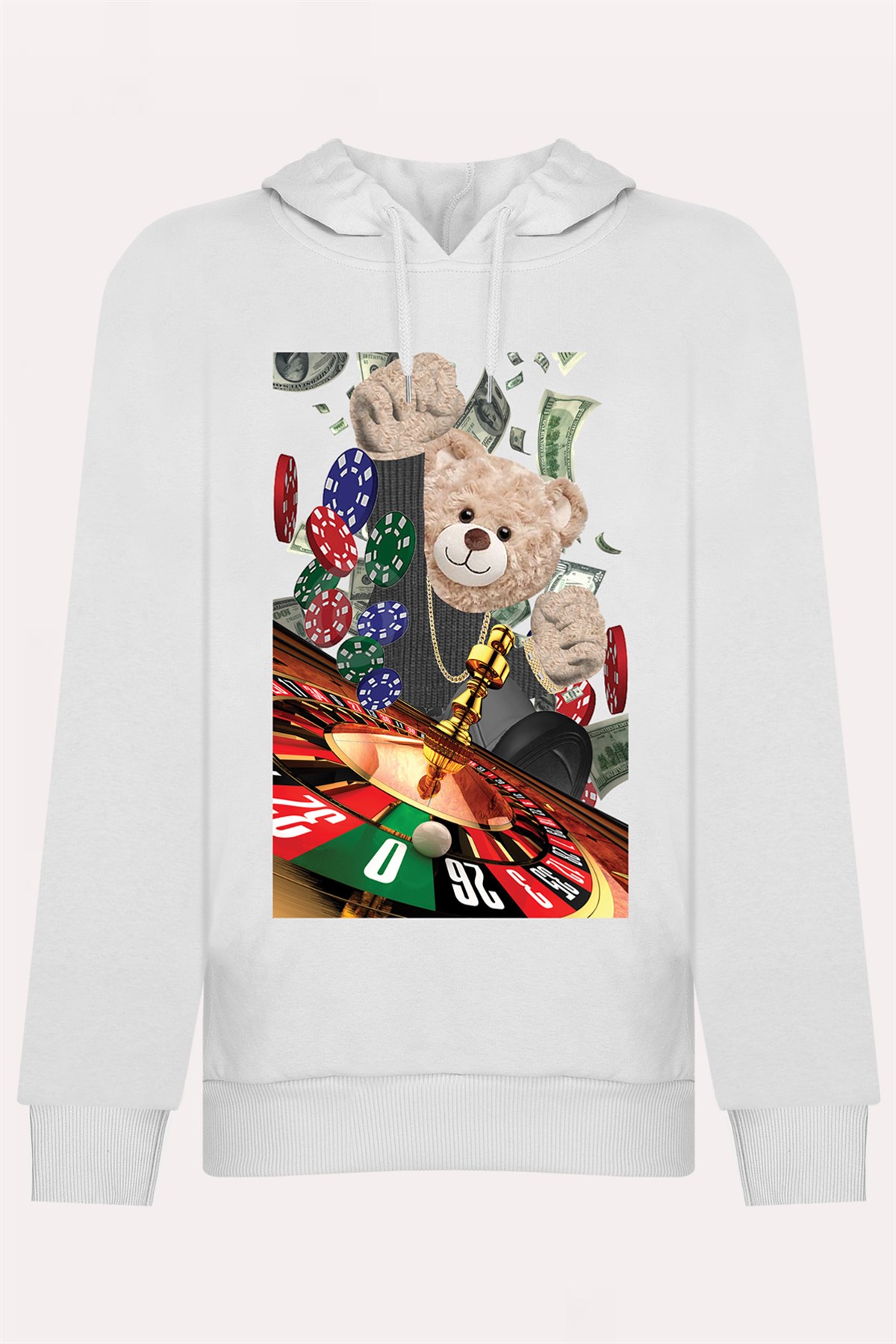PRINTED TEDDY BEAR hoodie