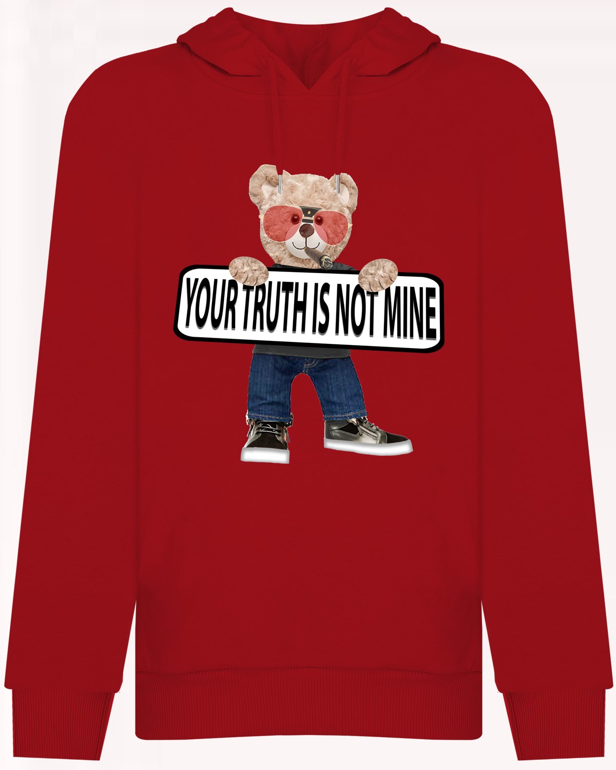 PRINTED TEDDY BEAR hoodie