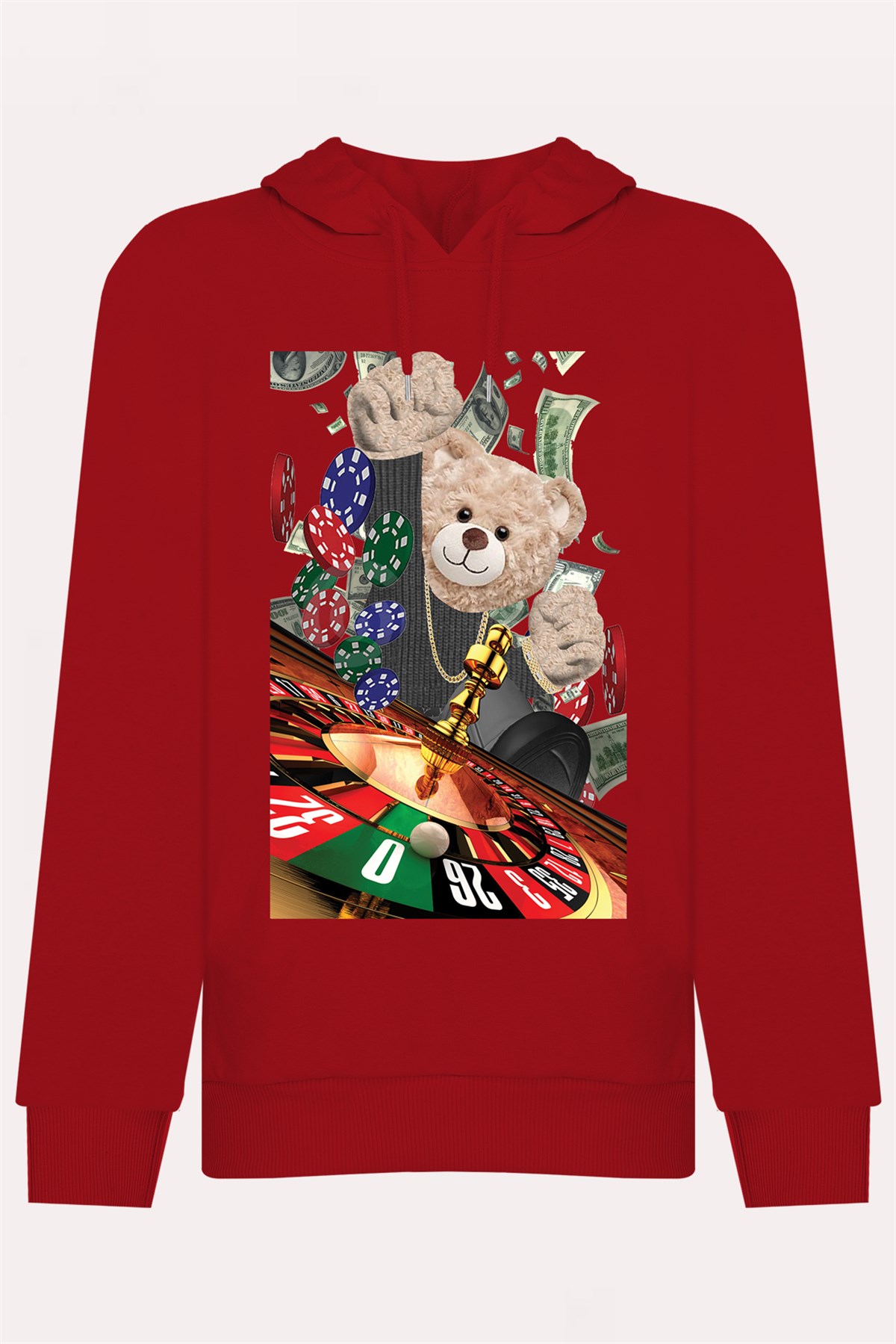 PRINTED TEDDY BEAR hoodie