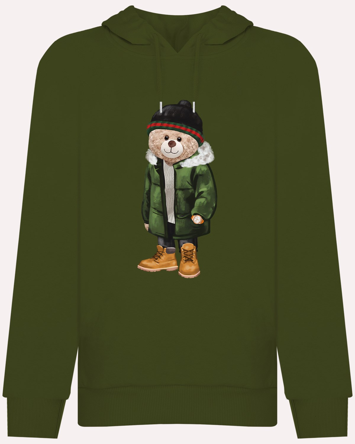 PRINTED TEDDY BEAR hoodie