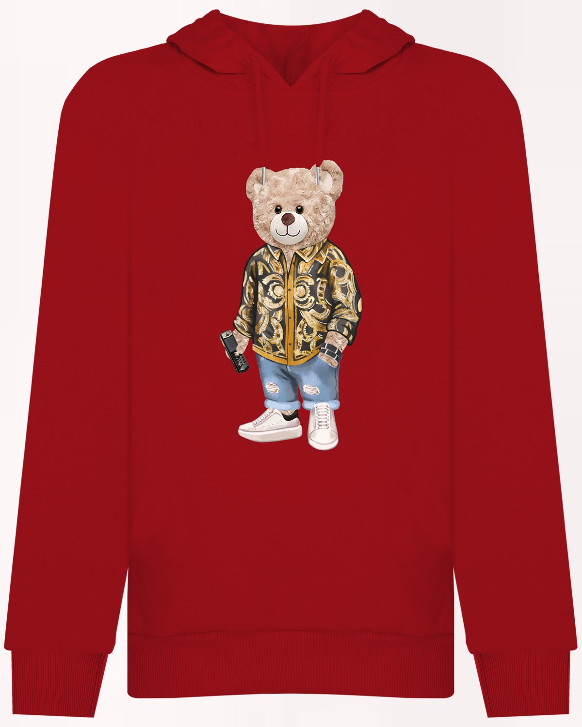 PRINTED TEDDY BEAR hoodie