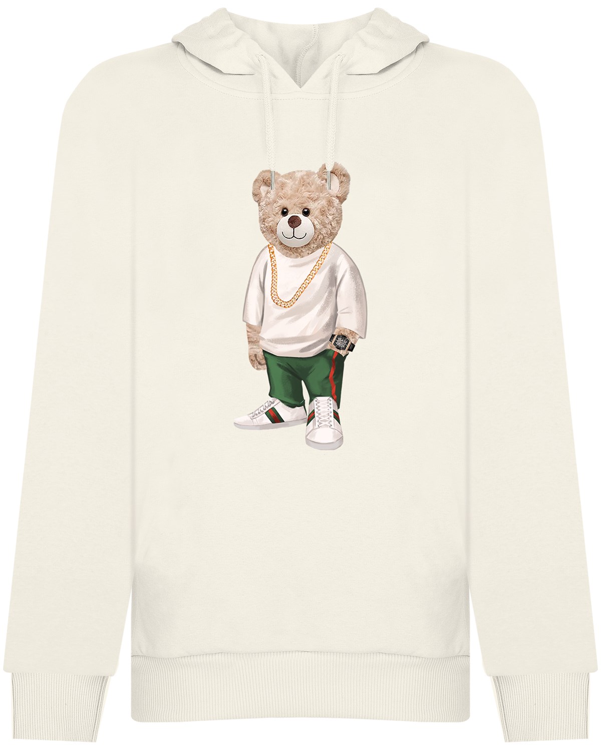 PRINTED TEDDY BEAR hoodie