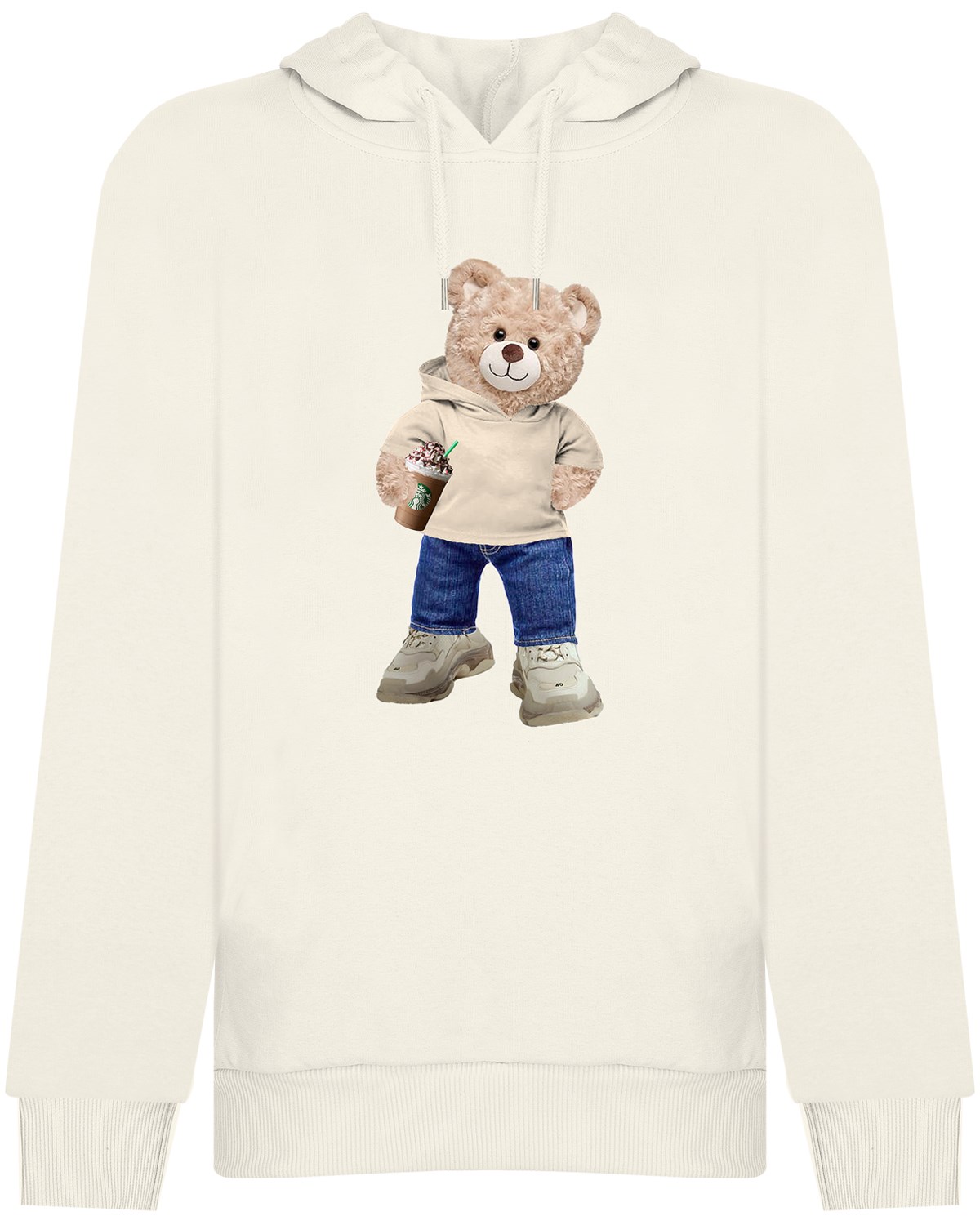 PRINTED TEDDY BEAR hoodie