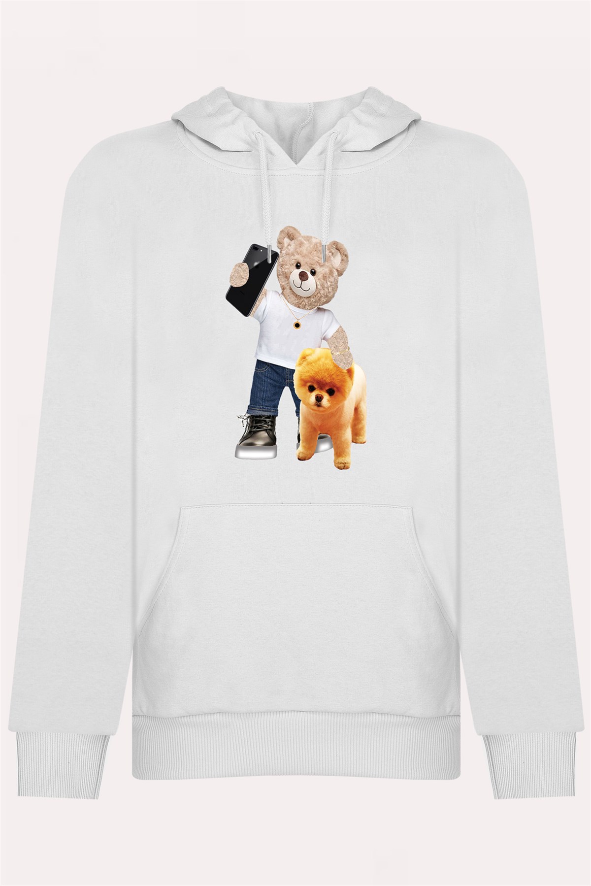 PRINTED TEDDY BEAR hoodie