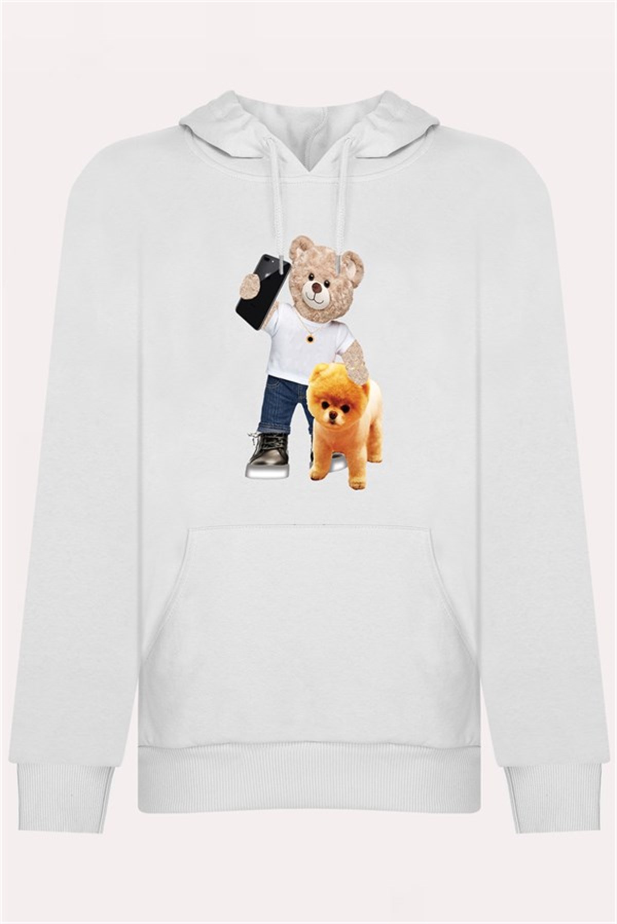PRINTED TEDDY BEAR hoodie