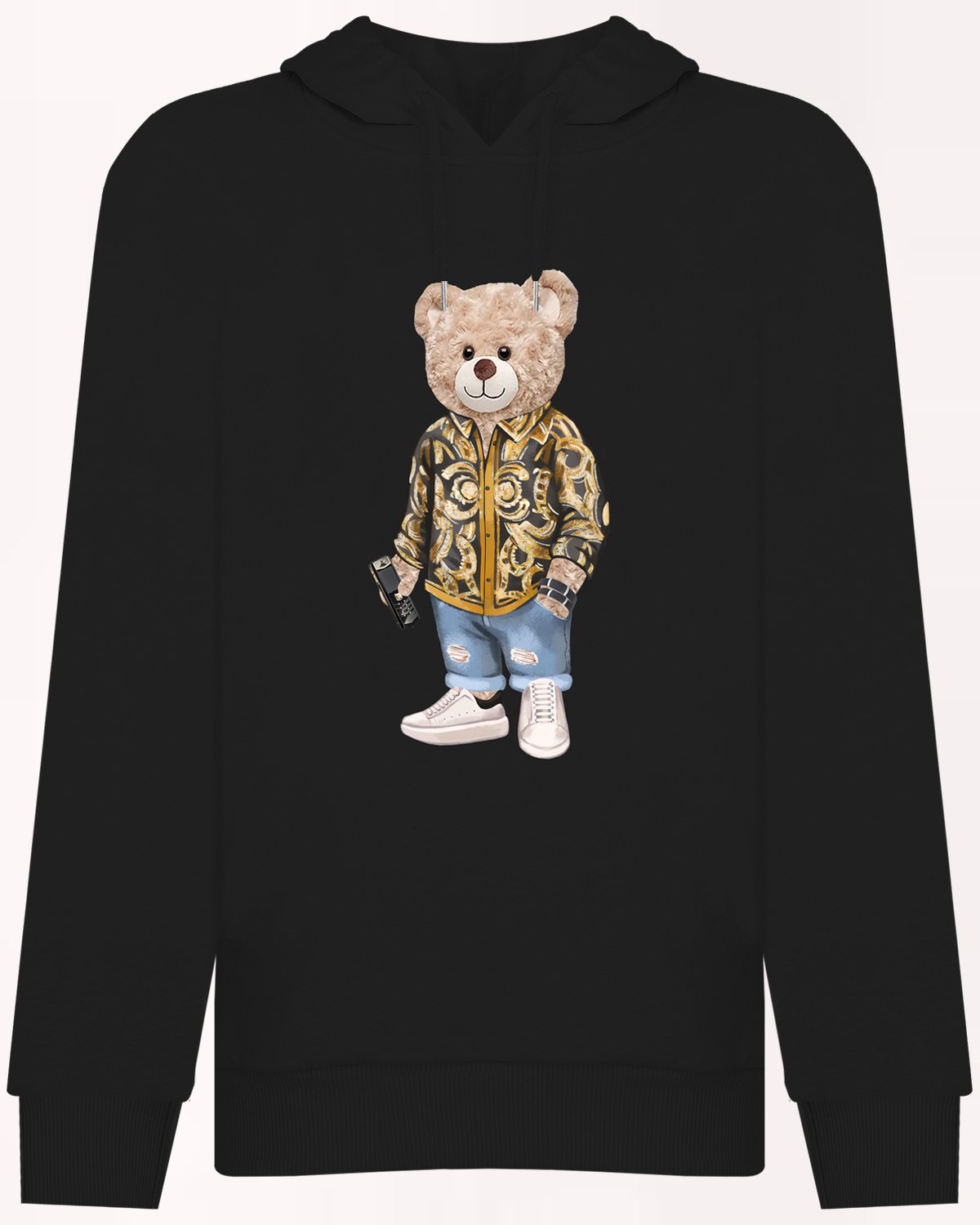PRINTED TEDDY BEAR hoodie