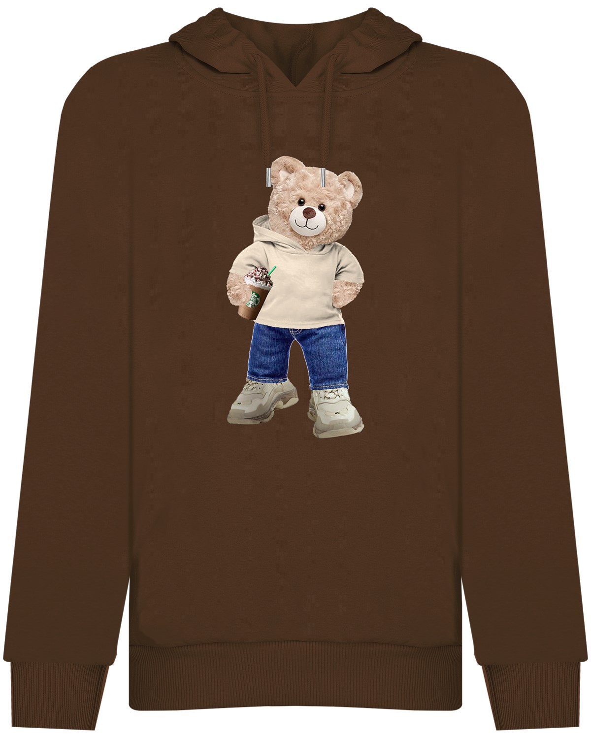 PRINTED TEDDY BEAR hoodie